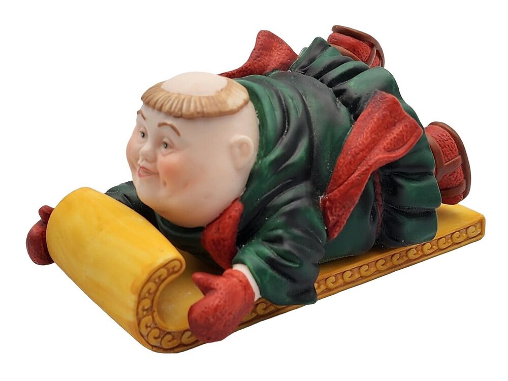 Dept 56 Thaddeus The Tobogganist Merry Makers Figurine 93572 VTG 1996